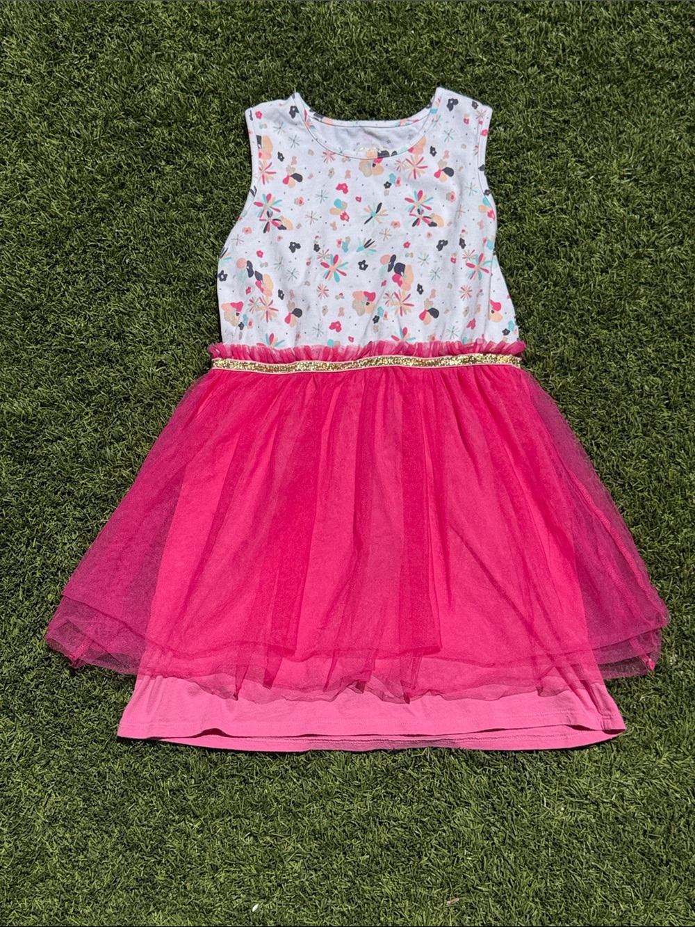 Egg New York Girls Floral Bodice Pink Tulle Party Dress